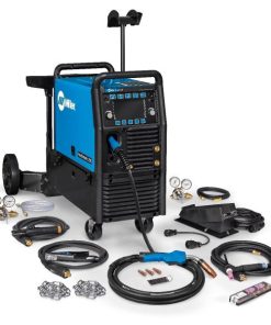 MILLER MULTIMATIC 255 PULSED MULTIPROCESS WELDER W/RUNNING GEAR AND TIG KIT (951768)