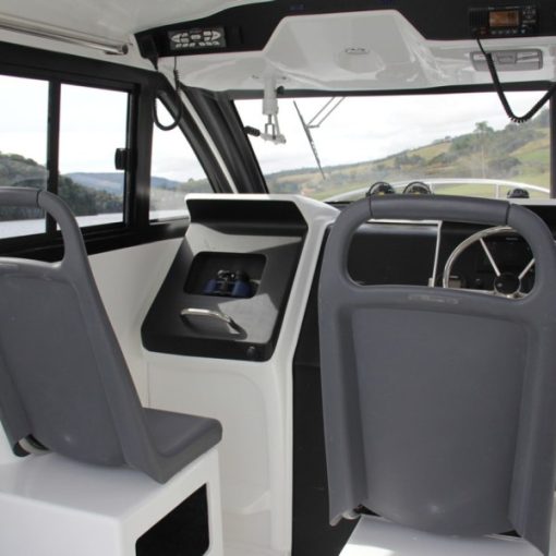 2022 Flex 680 Cabin Explorer with Mechanical Outboard Engine | Grey w/ Black Accents