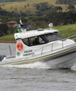 2022 Flex 680 Cabin Explorer with Digital Outboard | Grey w/ Black & Beige Accents