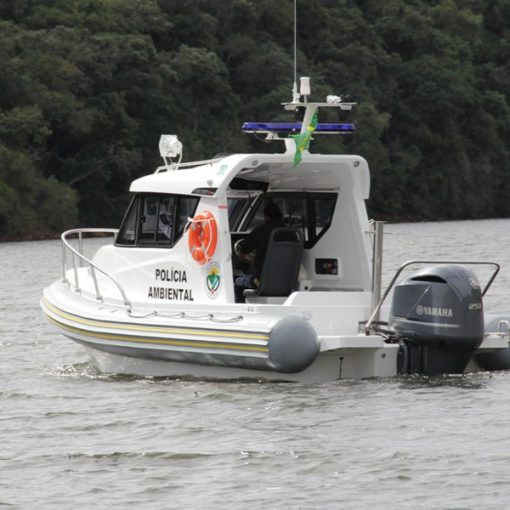 2022 Flex 680 Cabin Explorer with Digital Outboard | Grey w/ Black & Beige Accents