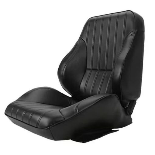 Procar 1050 Series Lowback Black Vinyl Bucket Seat Set