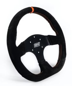 D Shaped Suede Steering Wheel