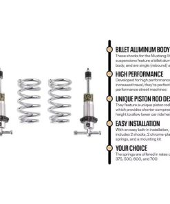 Mustang II Bolt-On Coil-Over Kit w/ QA1 Adjustable Shocks