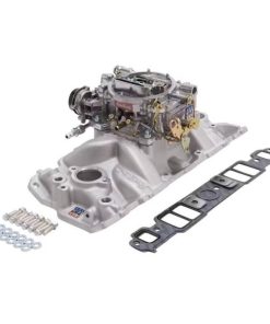 Edelbrock 2021 Single-Quad Intake Manifold/Carburetor Kit