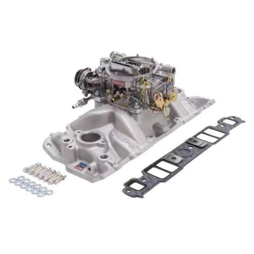 Edelbrock 2021 Single-Quad Intake Manifold/Carburetor Kit