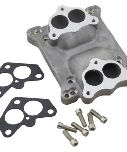 Two Chrome 9 Super 7® Carbs to 4-Bbl Intake Manifold Adapter Kit