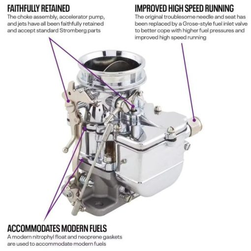 Chrome 9 Super 7® 3X2 Carb/Edel Intake kit