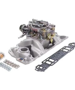 Edelbrock 2020 Single-Quad Intake Manifold/Carburetor Kit