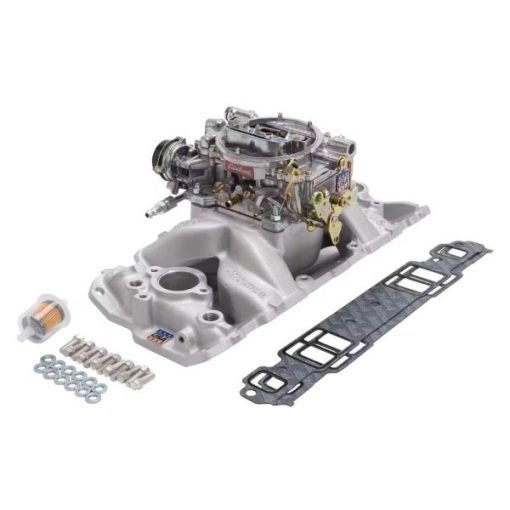 Edelbrock 2020 Single-Quad Intake Manifold/Carburetor Kit