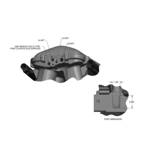 Holley Sniper 300-309 351W Hi-Ram EFI Manifold w/ Side Mount Top