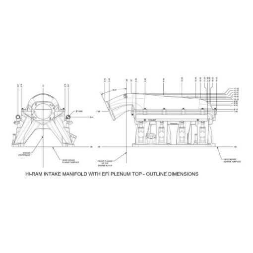 Holley 300-653BK Gen III Hemi Hi-Ram EFI Manifold Base
