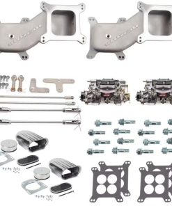 Dual Quad Cross Ram Adapter Kit with AVS2 Carburetors and Linkage