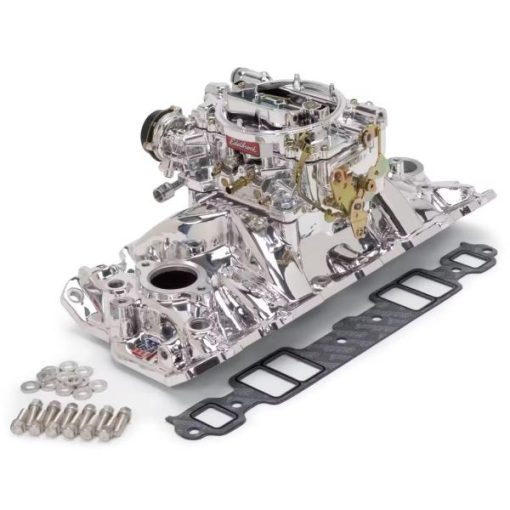 Edelbrock 2004 Performer Single-Quad Intake Manifold/Carb Kit